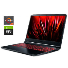 Ігровий ноутбук Acer Nitro 5 AN515-45 / 15.6" (1920x1080) IPS / AMD Ryzen 7 5800H (8 (16) ядер по 3.2 - 4.4 GHz) / 16 GB DDR4 / 512 GB SSD / nVidia GeForce RTX 3060, 6 GB GDDR6, 192-bit / WebCam б/в