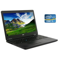 Ноутбук Dell Latitude E5550 / 15.6" (1920x1080) IPS / Intel Core i5-5300U (2 (4) ядра по 2.3 - 2.9 GHz) / 8 GB DDR3 / 480 GB SSD / Intel HD Graphics 5500 / WebCam / Win 10 Pro б/в