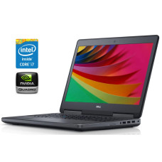 Робоча станція Dell Precision 7520 / 15.6" IPS / Intel Core i7-6820HQ (4 (8) ядра по 2.7-3.6GHz) / 16GB DDR4 / 512GB SSD + 1000GB HDD / Quadro M1200, 4GB GDDR5, 256-bit / WebCam / Win 10 Pro б/в