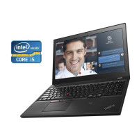 Ноутбук Lenovo ThinkPad T560 / 15.6" (1920x1080) IPS / Intel Core i5-6200U (2 (4) ядра по 2.3 - 2.8 GHz) / 8 GB DDR3 / 180 GB SSD / Intel HD Graphics 520 / WebCam б/в