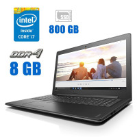 Ноутбук Lenovo IdeaPad 310-15IKB / 15.6" (1366x768) TN Touch / Intel Core i7-7500U (2 (4) ядра по 2.7 - 3.5 GHz) / 8 GB DDR4 / 800 GB SSD / Intel HD Graphics 620 / WebCam / Win 10 б/в
