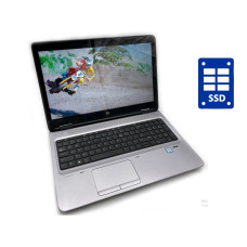 Ноутбук HP ProBook 650 G2 / 15.6" (1366x768) TN / Intel Core i3-6100U (2 (4) ядра по 2.3 GHz) / 8 GB DDR4 / 240 GB SSD / Intel HD Graphics 520 / WebCam / DVD-ROM / Win 10 Pro б/в