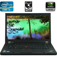 Ноутбук Б-клас Lenovo ThinkPad T530 / 15.6" TN / Core i5-3320M (2(4) ядра по 2.6-3.3GHz) / 8GB DDR3 / 500GB HDD / NVS 5400M, 1 GB GDDR3, 128bit / WebCam / miniDP б/в