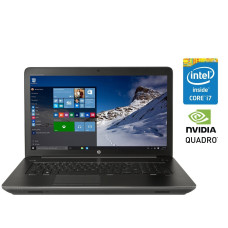 Мобільна робоча станція HP zBook 17 G3 / 17.3" (1600x900) TN / Intel Core i7-6700HQ (4 (8) ядра по 2.6 - 3.5 GHz) / 16 GB DDR4 / 512 GB SSD / nVidia Quadro M1000M, 2 GB DDR3, 128-bit / WebCam / Fingerprint / Windows 10 б/в