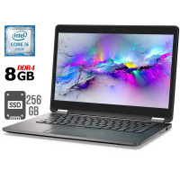 Ультрабук Dell Latitude E7470 / 14" (2560x1440) IPS Touch / Intel Core i5-6300U (2 (4) ядра по 2.4 - 3.0 GHz) / 8 GB DDR4 / 256 GB SSD / Intel HD Graphics 520 / WebCam б/в