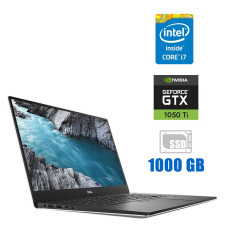 Ігровий ноутбук Б-клас Dell XPS 9570 / 15.6" (1920x1080) IPS / Intel Core i7-8750H (6 (12) ядер по 2.2 - 4.1 GHz) / 16 GB DDR4 / 1000 GB SSD M.2 / nVidia GeForce GTX 1050 Ti Max-Q, 4 GB GDDR5, 128-bit / WebCam б/в
