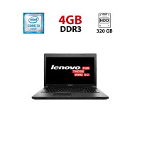 Ноутбук Lenovo B590 / 15.6" (1366x768) TN / Intel Core i3-3110M (2 (4) ядра по 2.4 GHz) / 4 GB DDR3 / 320 GB HDD / Intel HD Graphics 4000 / WebCam б/в
