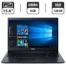 Ноутбук Б-класс Acer Aspire 3 A315 / 15.6" TN / Intel Core i5-8250U (4(8) ядра по 1.6-3.4 GHz) / 8GB DDR4 / 128GB SSD / UHD Graphics 620 / WebCam / HDMI б/в