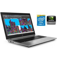 Мобільна робоча станція Б-клас HP ZBook Studio G5 / 15.6" (1920x1080) IPS / Intel Core i7-8850H (6 (12) ядер по 2.6 - 4.3 GHz) / 16 GB DDR4 / 480 GB SSD / nVidia Quadro P1000, 4 GB DDR5, 128-bit / WebCam / Win 10 Pro б/в