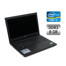Ноутбук Dell Inspiron 15 3000 / 15.6" (1366x768) TN Touch / Intel Core i3-4005U (2 (4) ядра по 1.7 GHz) / 8 GB DDR3 / 256 GB SSD / Intel HD Graphics 4400 / WebCam / Windows 10 б/в