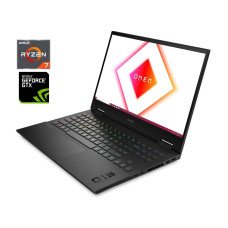 Ігровий ноутбук Б-клас HP Omen 15-en0013dx / 15.6" (1920x1080) IPS / AMD Ryzen 7 4800H (8 (16) ядер по 2.9 - 4.2 GHz) / 16 GB DDR4 / 512 GB SSD / nVidia GeForce GTX 1660 Ti, 6 GB GDDR6, 192-bit / WebCam б/в