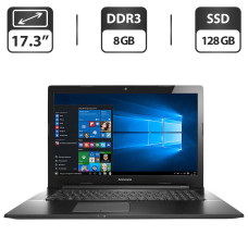 Ноутбук Б-клас Lenovo G70-70 / 17.3" (1600x900) TN / Intel Core i3-4005U (2 (4) ядра по 1.7 GHz) / 8 GB DDR3 / 128 GB SSD / Intel HD Graphics / WebCam / VGA б/в