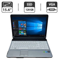Ноутбук Б-клас Fujitsu LifeBook A530 / 15.6" (1366x768) TN / Intel Core i3-380M (2 (4) ядра по 2.53 GHz) / 4 GB DDR3 / 120 GB SSD / Intel HD Graphics / WebCam / VGA б/в