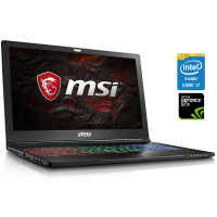 Ігровий ноутбук MSI GS63VR 7RF / 15.6" (1920x1080) IPS / Intel Core i7-7700HQ (4 (8) ядра по 2.8 - 3.8 GHz) / 16 GB DDR4 / 256 GB SSD M.2 + 1000 GB HDD / nVidia GeForce GTX 1060, 6 GB GDDR5, 192-bit / WebCam б/в