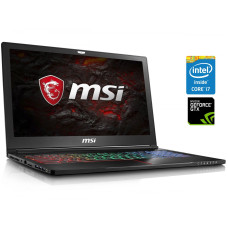Ігровий ноутбук MSI GS63VR 7RF / 15.6" (1920x1080) IPS / Intel Core i7-7700HQ (4 (8) ядра по 2.8 - 3.8 GHz) / 16 GB DDR4 / 256 GB SSD M.2 + 1000 GB HDD / nVidia GeForce GTX 1060, 6 GB GDDR5, 192-bit / WebCam б/в