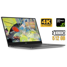 Ігровий ноутбук Dell Xps 15 9560 / 15.6" (3840x2160) IPS Touch / Intel Core i5-7300HQ (4 ядра по 2.5 - 3.5 GHz) / 16 GB DDR4 / 512 GB SSD M.2 NEW / nVidia GeForce GTX 1050, 4 GB GDDR5, 128-bit / WebCam / HDMI б/в