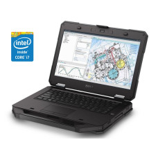 Захищений ноутбук Dell Latitude 5414 Rugged / 14" (1366x768) TN / Intel Core i7-6600U (2 (4) ядра по 2.6 - 3.4 GHz) / 16 GB DDR4 / 500 GB SSD / Intel HD Graphics 520 / WebCam б/в