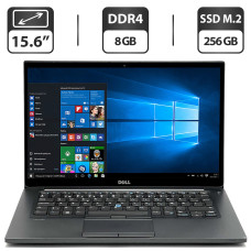 Ультрабук Б-класс Dell Latitude E7480 / 14" (1366x768) TN / Intel Core i5-7300U (2 (4) ядра по 2.6 - 3.5 GHz) / 8 GB DDR4 / 256 GB SSD M.2 / Intel HD Graphics 620 / WebCam / HDMI б/в