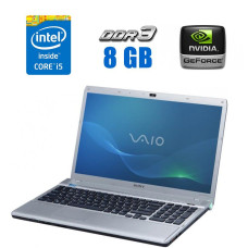 Ноутбук Sony Vaio VPCF11M1E / 15.6'' (1920x1080) TN / Intel Core i5-520M (2 (4) ядра по 2.4 - 2.93 GHz) / 8 GB DDR3 / 128 GB SSD / nVidia GeForce GT 310M, 1 GB DDR3, 128-bit б/в