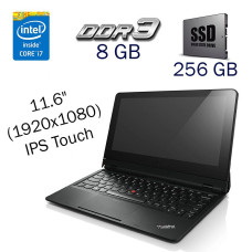 Нетбук Б класс Lenovo ThinkPad Helix / 11.6" IPS Touch / Intel Core i7-3667U (2(4) ядра по 2-3.2 GHz) / 8GB DDR3 / 256GB SSD / HD Graphics 4000 / WebCam б/в