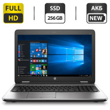 Ноутбук Б-клас HP ProBook 650 G1 / 15.6" (1920x1080) TN / Intel Core i7-4600M (2 (4) ядра по 2.9 - 3.6 GHz) / 16 GB DDR3 / 256 GB SSD / AMD Radeon HD 8750M, 1 GB GDDR3, 128-bit / WebCam / АКБ NEW б/в