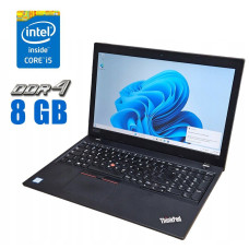Ультрабук Lenovo ThinkPad L590 / 15.6" (1920x1080) IPS / Intel Core i5-8250U (4 (8) ядра по 1.6 - 3.4 GHz) / 8 GB DDR4 / 240 GB SSD / Intel UHD Graphics 620 / WebCam б/в