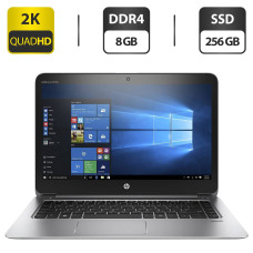 Ноутбук Б-клас HP EliteBook 1040 G3 / 14" (2560x1440) IPS / Intel Core i5-6300U (2 (4) ядра по 2.5 - 3.0 GHz) / 8 GB DDR4 / 256 GB SSD / Intel HD Graphics 520 / WebCam / HDMI / Windows 10 Pro б/в
