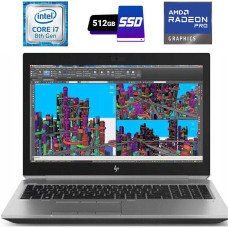 Мобільна робоча станція HP ZBook 15 G5 / 15.6'' (1920x1080) IPS Touch / Intel Core i7-8550U (4 (8) ядра по 1.8 - 4.0 GHz) / 32 GB DDR4 / 512 GB SSD M.2 / AMD Radeon Pro WX 3100, 4 GB GDDR5, 128-bit / WebCam б/в