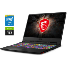 Ігровий ноутбук MSI Raider GE65 9SF / 15.6" (1920x1080) IPS / Intel Core i7-9750H (6 (12) ядер по 2.6 - 4.5 GHz) / 32 GB DDR4 / 1000 GB SSD / nVidia GeForce RTX 2070, 8 GB GDDR6, 256-bit / WebCam б/в