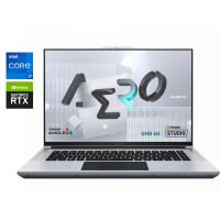 Ігровий ноутбук Gigabyte Aero 16 XE4 / 16" (3840x2400) IPS / Intel Core i7-12700H (14 (20) ядер по 3.5 - 4.7 GHz) / 16 GB DDR4 / 1000 GB SSD / nVidia GeForce RTX 3070 Ti, 8 GB GDDR6, 256-bit / WebCam б/в
