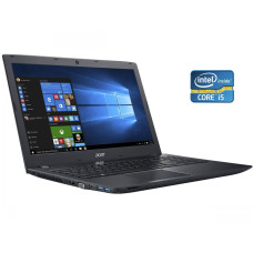 Ноутбук Acer Aspire E5-574-58JM / 15.6" (1366x768) TN / Intel Core i5-6200U (2 (4) ядра по 2.3 - 2.8 GHz) / 8 GB DDR3 / 240 GB SSD / Intel HD Graphics 520 / WebCam / DVD-RW / Win 10 Home б/в