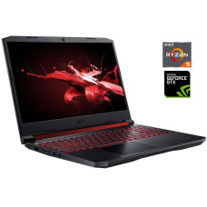 Ігровий ноутбук Acer Nitro 5 AN515-43 / 15.6" (1920x1080) IPS / AMD Ryzen 5 3550H (4 (8) ядра по 2.1 - 3.7 GHz) / 16 GB DDR4 / 512 GB SSD M.2 / nVidia GeForce GTX 1050 Ti, 4 GB GDDR5, 128-bit / WebCam б/в