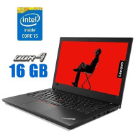 Ультрабук Lenovo ThinkPad T480 / 14" (1920x1080) IPS / Intel Core i5-8250U (4 (8) ядра по 1.6 - 3.4 GHz) / 16 GB DDR4 / 240 GB SSD / Intel UHD Graphics 620 / WebCam б/в