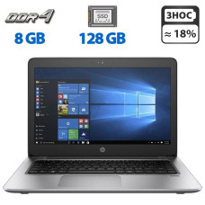 Ноутбук Б-клас HP ProBook 440 G4 / 14" (1366x768) TN / Intel Core i5-7200U (2 (4) ядра по 2.5 - 3.1 GHz) / 8 GB DDR4 / 256 GB SSD / Intel HD Graphics 620 / WebCam / VGA б/в