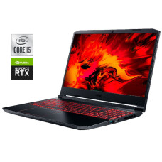 Ігровий ноутбук Acer Nitro 5 AN515-55 / 15.6" (1920x1080) IPS / Intel Core i5-10300H (4 (8) ядра по 2.5 - 4.5 GHz) / 16 GB DDR4 / 1000 GB SSD / nVidia GeForce RTX 3050, 4 GB GDDR6, 128-bit / WebCam / Win 11 Home б/в