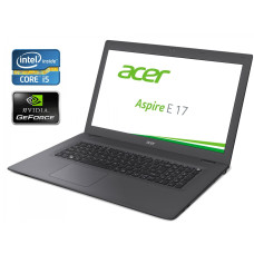 Ігровий ноутбук Acer Aspire E 17 E5-773G-52P3 / 17.3" TN / Intel Core i5-6200U (2(4) ядра по 2.3-2.8 GHz) / 8GB DDR3 / 1000GB HDD / GeForce 920M, 2 GB DDR3, 64-bit / WebCam / DVD-ROM / Win 10 б/в