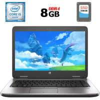Ноутбук HP ProBook 640 G2 / 14" (1920x1080) TN / Intel Core i5-6300U (2 (4) ядра по 2.4 - 3.0 GHz) / 8 GB DDR4 / 256 GB SSD / Intel HD Graphics 520 / WebCam / DisplayPort б/в