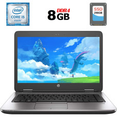 Ноутбук HP ProBook 640 G2 / 14" (1920x1080) TN / Intel Core i5-6300U (2 (4) ядра по 2.4 - 3.0 GHz) / 8 GB DDR4 / 256 GB SSD / Intel HD Graphics 520 / WebCam / DisplayPort б/в