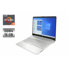 Ультрабук HP 15-ef1 / 15.6" (1366x768) TN / AMD Ryzen 3 3200U (2 (4) ядра по 2.6 - 3.5 GHz) / 16 GB DDR4 / 256 GB SSD / AMD Radeon Vega 3 / WebCam б/в