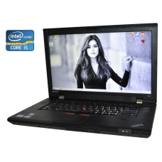 Ноутбук A- клас Lenovo ThinkPad L520 / 15.6" (1366x768) TN / Intel Core i5-2410M (2 (4) ядра по 2.3 - 2.9 GHz) / 4 GB DDR3 / 128 GB SSD / Intel HD Graphics 3000 / WebCam / DVD-RW / Win 10 Pro б/в