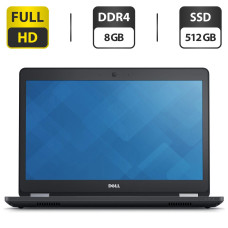 Ультрабук Dell Latitude E5470 / 14" (1920x1080) IPS / Intel Core i5-6300U (2 (4) ядра по 2.4 - 3.0 GHz) / 8 GB DDR4 / 512 GB SSD / Intel HD Graphics 520 / WebCam / HDMI б/в