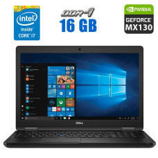 Ігровий ноутбук Dell Latitude 5591 / 15.6" (1920x1080) IPS / Intel Core i5-8400H (4 (8) ядра по 2.5 - 4.2 GHz) / 16 GB DDR4 / 240 GB SSD / nVidia GeForce MX130, 2 GB GDDR5, 64-bit / WebCam / HDMI б/в