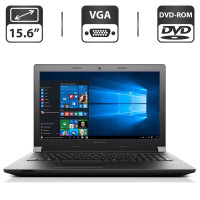 Ноутбук Lenovo IdeaPad B50-70 / 15.6" TN / Core i5-4210U (2(4) ядра по 1.7-2.7 GHz) / 4GB DDR3 / 500GB HDD / HD Graphics 4400 / WebCam / DVD-ROM / VGA б/в
