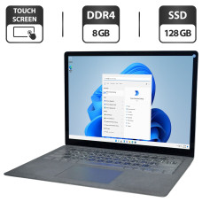 Ультрабук Microsoft Surface Laptop 1769 / 13.5" (2256x1504) IPS Touch / Intel Core i5-7300U (2 (4) ядра по 2.6 - 3.5 GHz) / 8 GB DDR3 / 128 GB SSD / Intel UHD Graphics 620 / WebCam / Windows 11 Pro б/в