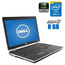 Ноутбук Dell Latitude E6530 / 15.6" IPS / Core i5-3340M (2(4) ядра по 2.7-3.4 GHz) / 16GB DDR3 / 256GB SSD M.2 / NVS 5200M, 1 GB DDR3, 64-bit / WebCam б/в
