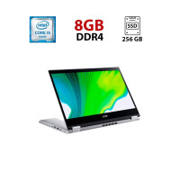 Ноутбук-трансформер Acer Spin 3 SP314-54N / 14" (1920x1080) IPS Touch / Intel Core i5-1035G4 (4 (8) ядра по 1.1 - 3.7 GHz) / 8 GB DDR4 / 256 GB SSD / Intel Iris Plus Graphics / WebCam б/в