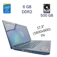 Ноутбук Lenovo G780 / 17.3" TN / Intel Pentium B960 (2 ядра по 2.2 GHz) / 6GB DDR2 / 500GB HDD / HD Graphics / WebCam б/в