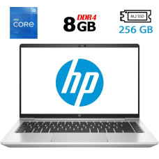 Ультрабук HP ProBook 440 G8 / 14" (1920x1080) IPS Touch / Intel Core i5-1135G7 (4 (8) ядра по 2.4 - 4.2 GHz) / 8 GB DDR4 / 256 GB SSD M.2 / Intel Iris Xe Graphics / WebCam / USB 3.1 / HDMI б/в