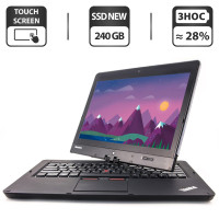 Нетбук-трансформер Lenovo ThinkPad Twist S230u / 12.5" TN Touch / Core i5-3317U (2(4) ядра по 1.7-2.6GHz) / 4GB DDR3 / 240GB SSD NEW / HD Graphics 4000 / WebCam / USB 3 б/в
