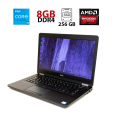 Ігровий ноутбук Dell Latitude E5470/14" (1366x768) TN / Intel Core i5-6300U (2 (4) ядра по 2.4 - 3.0 GHz) / 8 GB DDR4 / 256 GB SSD / AMD Radeon R7 M360, 2 GB bit / WebCam б/в